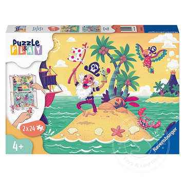 Ravensburger Ravensburger Puzzle & Play - Pirate Adventure - 2 x 24pcs
