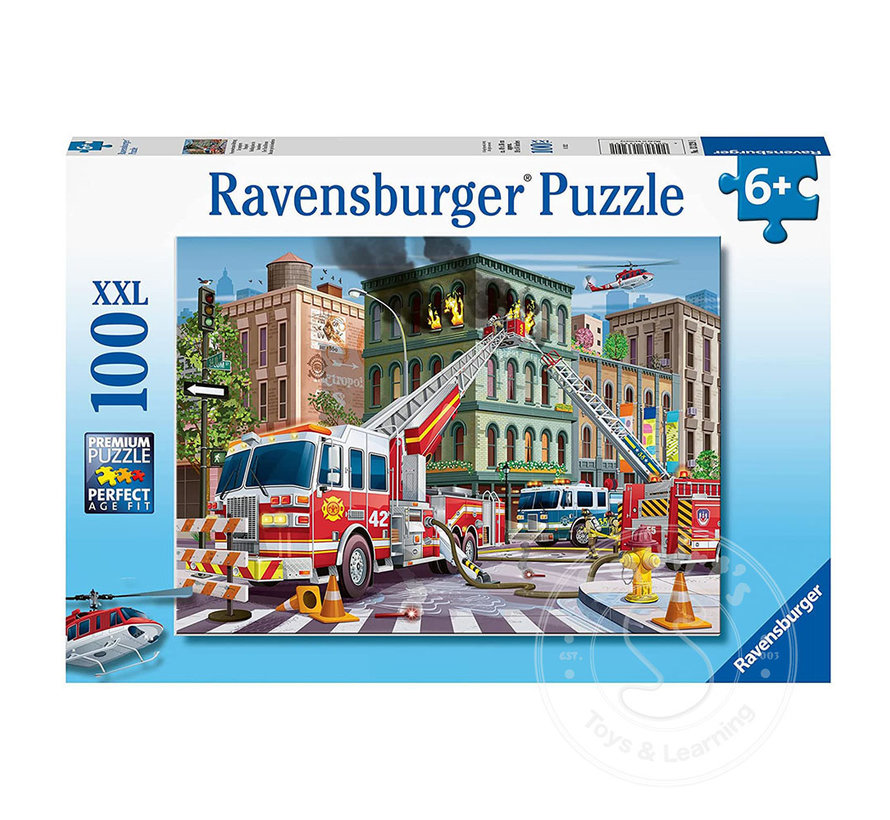 Ravensburger Fire Truck Rescue Puzzle 100pcs XXL