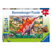 Ravensburger Ravensburger Jurassic Wildlife Puzzle 2 x 24pcs