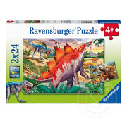 Ravensburger Ravensburger Jurassic Wildlife Puzzle 2 x 24pcs - Retired