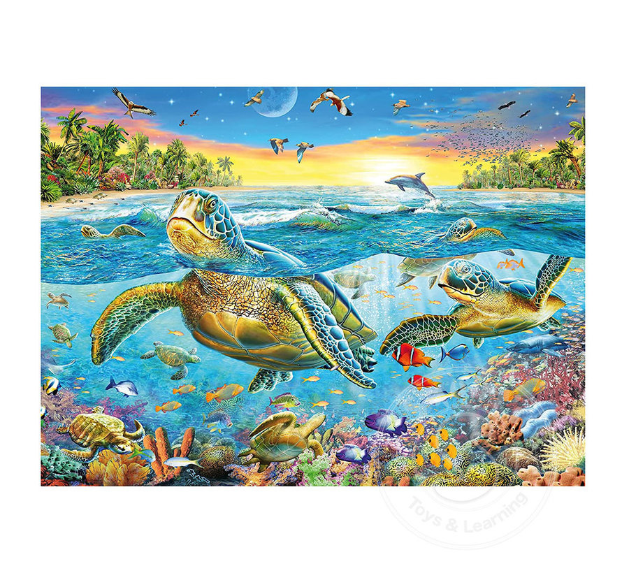 Ravensburger Swim with the Sea Turtles Puzzle 100pcs XXL
