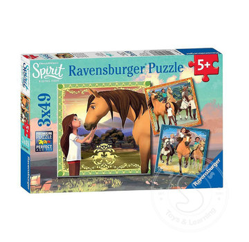 Ravensburger Ravensburger Dreamworks Spirit - Adventure on Horses Puzzle 3 x 49pcs