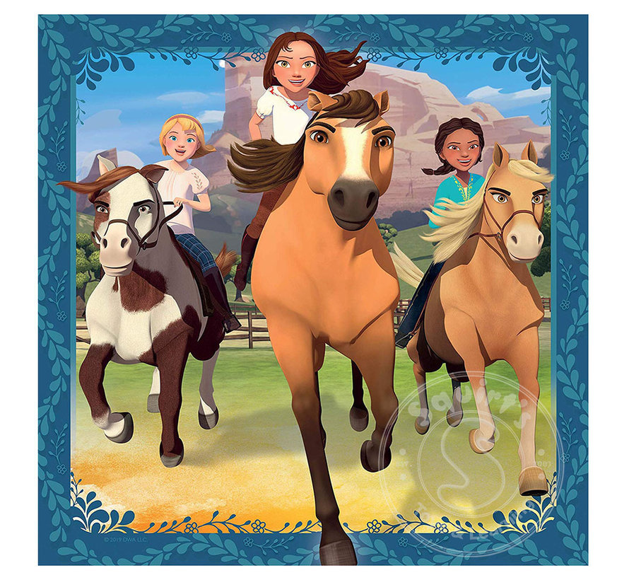 Ravensburger Dreamworks Spirit - Adventure on Horses Puzzle 3 x 49pcs