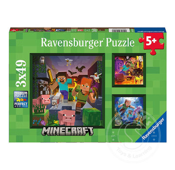 Ravensburger Ravensburger Minecraft Biomes Puzzle 3 x 49pcs