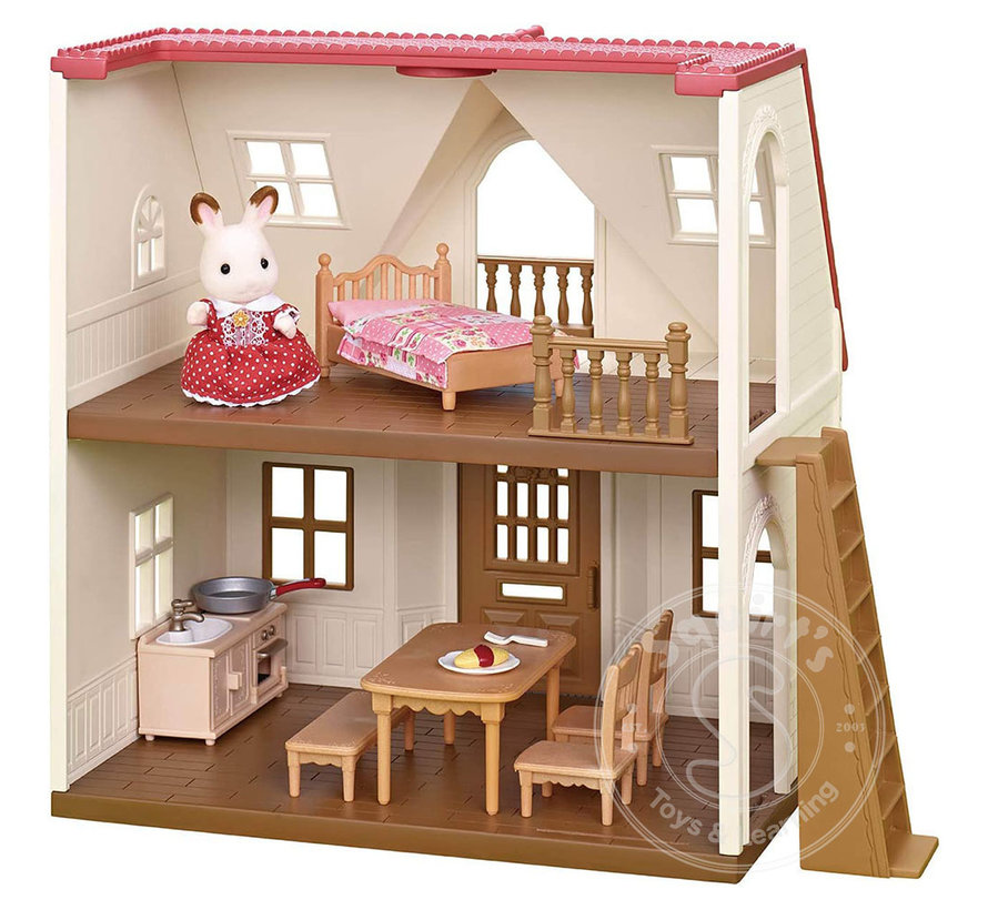 Calico Critters Red Roof Cozy Cottage Starter Home