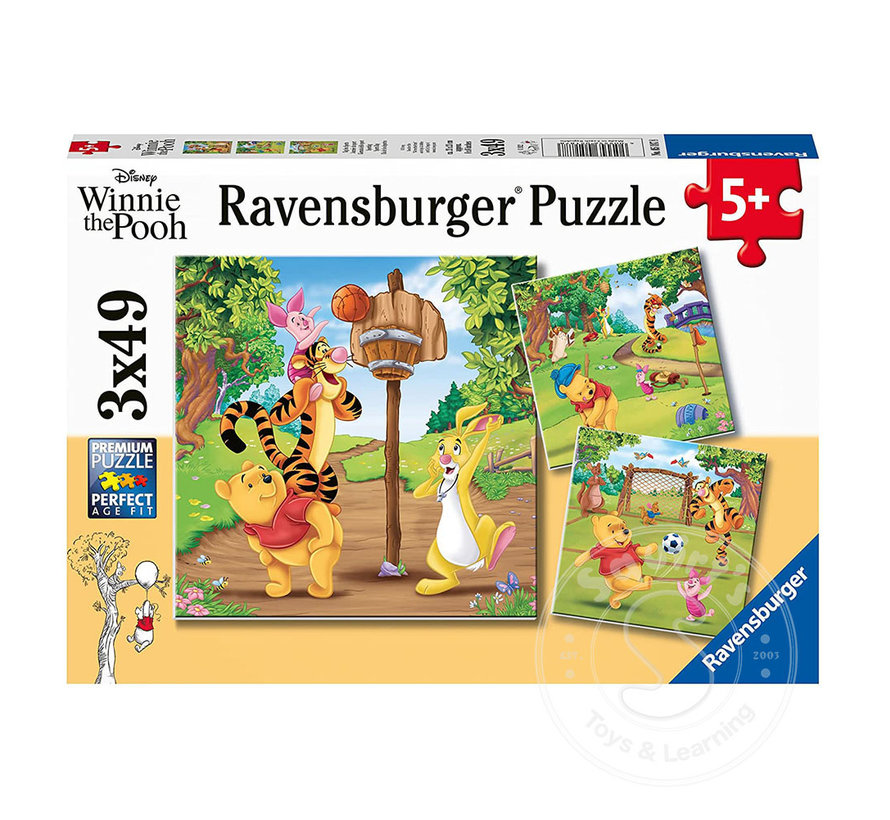 Ravensburger Disney Winnie the Pooh Sports Day Puzzle 3 x 49pcs