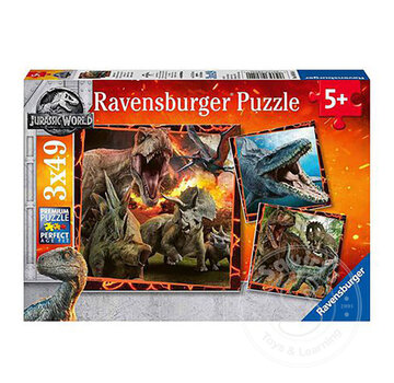 Ravensburger Ravensburger Jurassic World: Instinct to Hunt Puzzle 3 x 49pcs