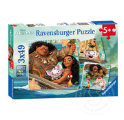 Ravensburger Ravensburger Disney Moana Born to Voyage Puzzle 3 x 49pcs