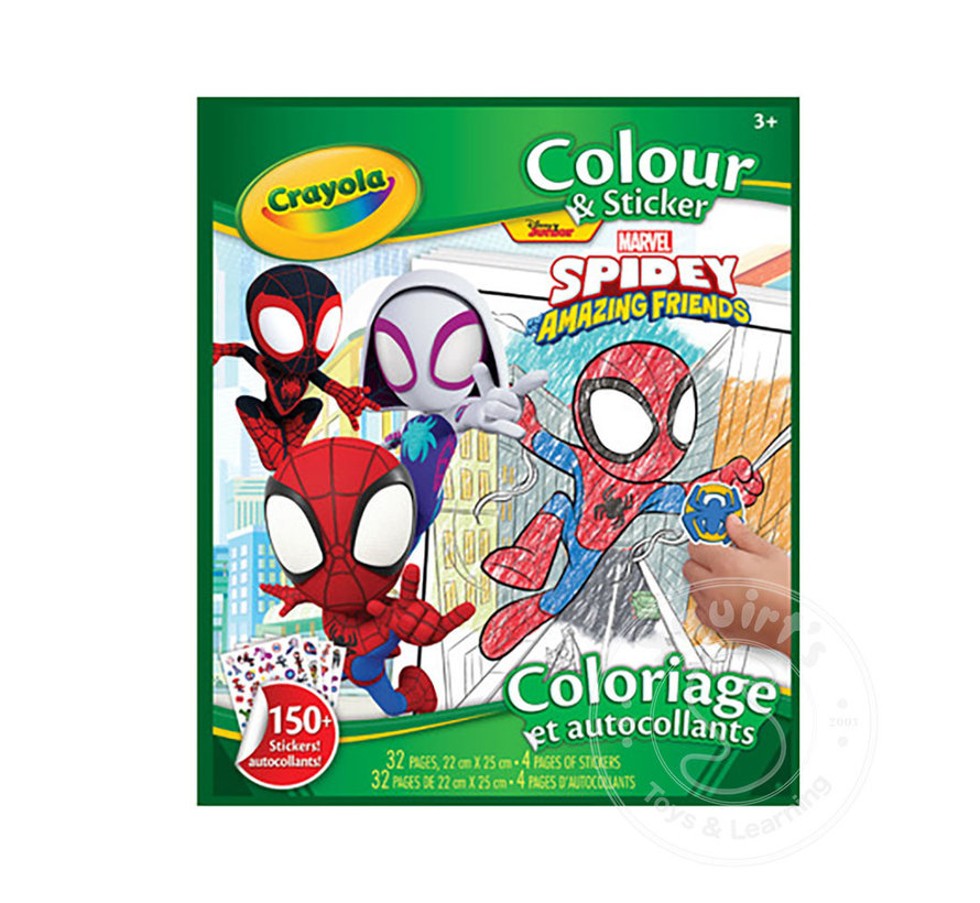 Crayola Spidey & Friends Colour and Sticker