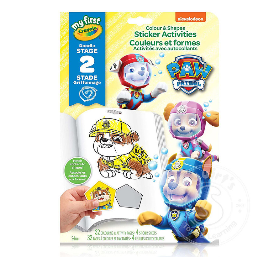 Crayola My First Colour & Shapes, Paw Patrol