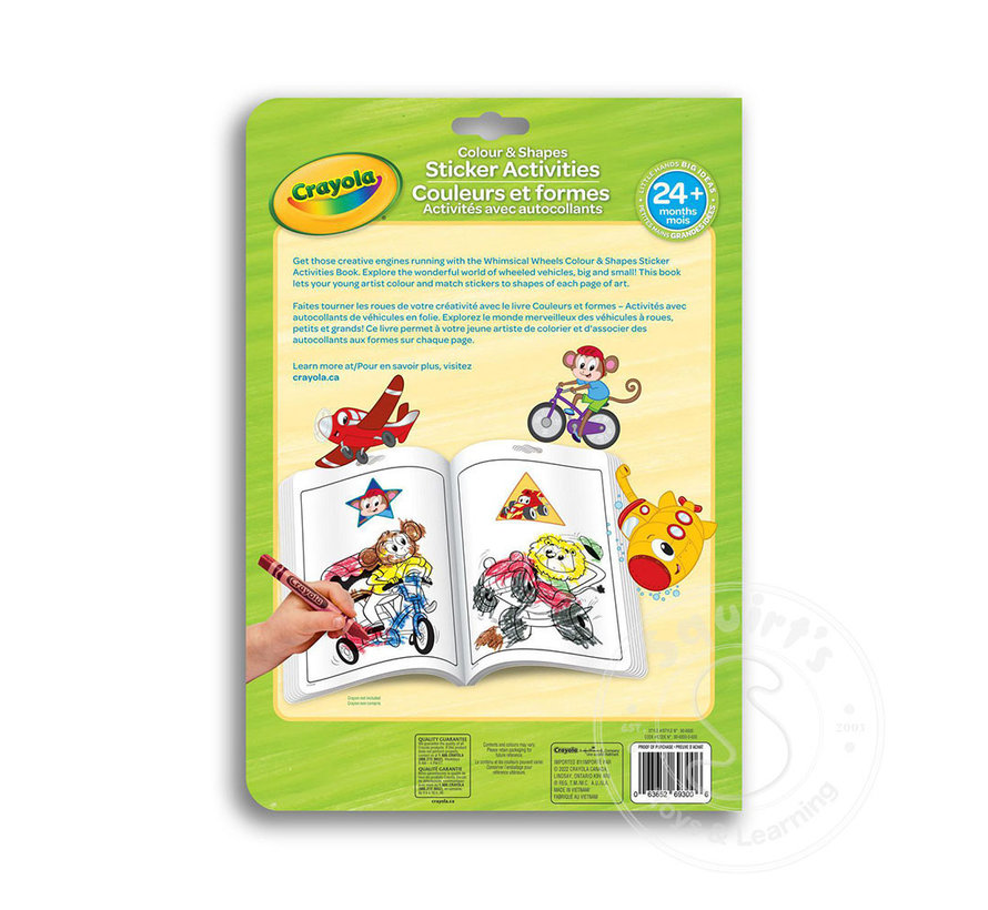 Crayola Whimsical Wheels Sticker and Activity Book