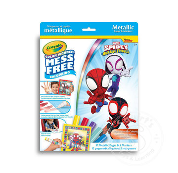 Crayola Crayola Color Wonder Mess Free Colouring Metallic - Spidey & Amazing Friends