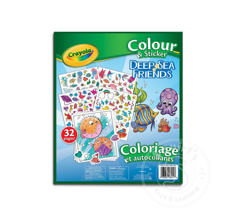 Crayola Colour and Sticker - Deep Sea Friends