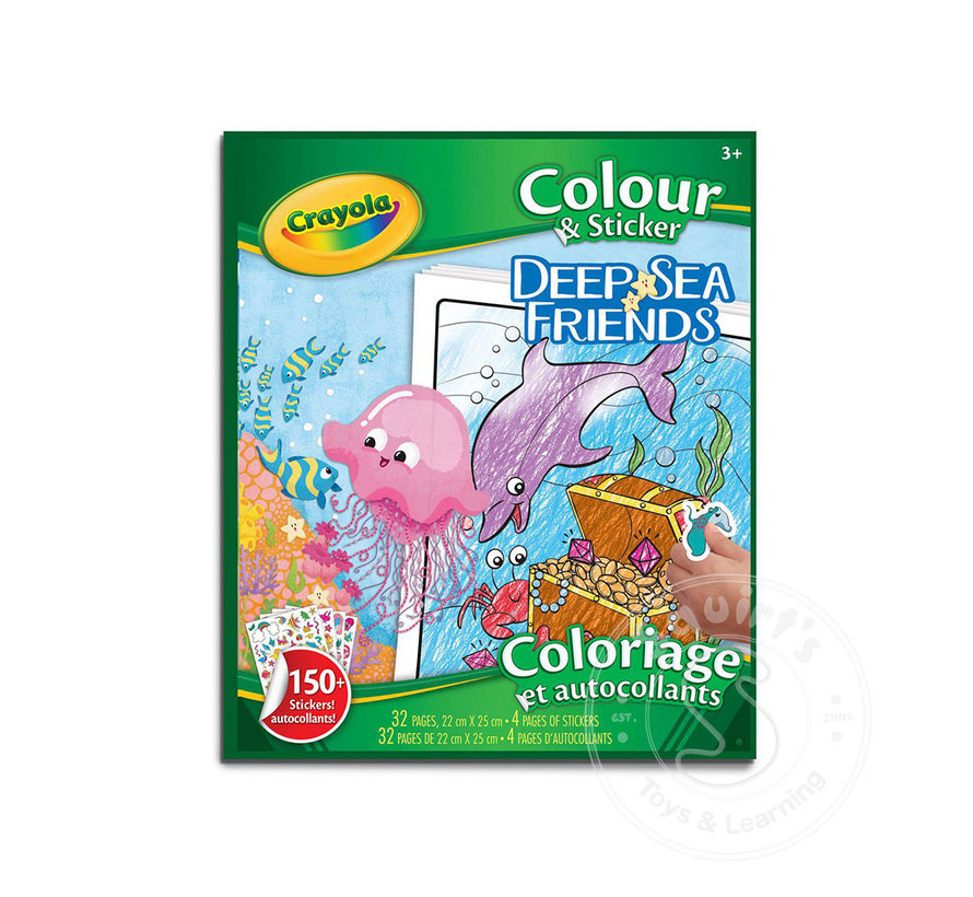 Crayola Colour and Sticker - Deep Sea Friends