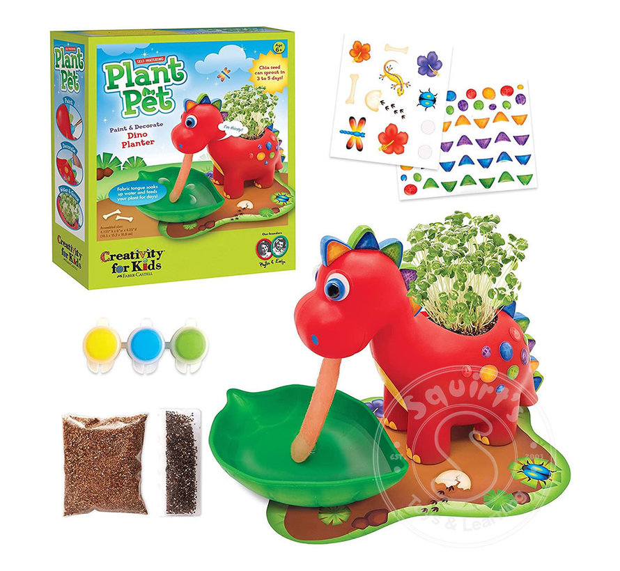 Creativity for Kids Self-Watering Plant Pet Dinosaur