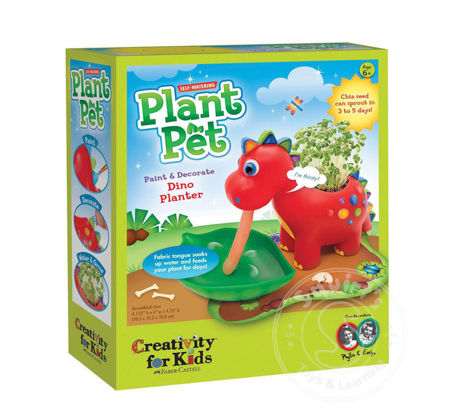 Creativity for Kids Self-Watering Plant Pet Dinosaur