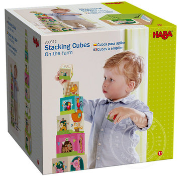 Haba Haba On the Farm Stacking Cubes