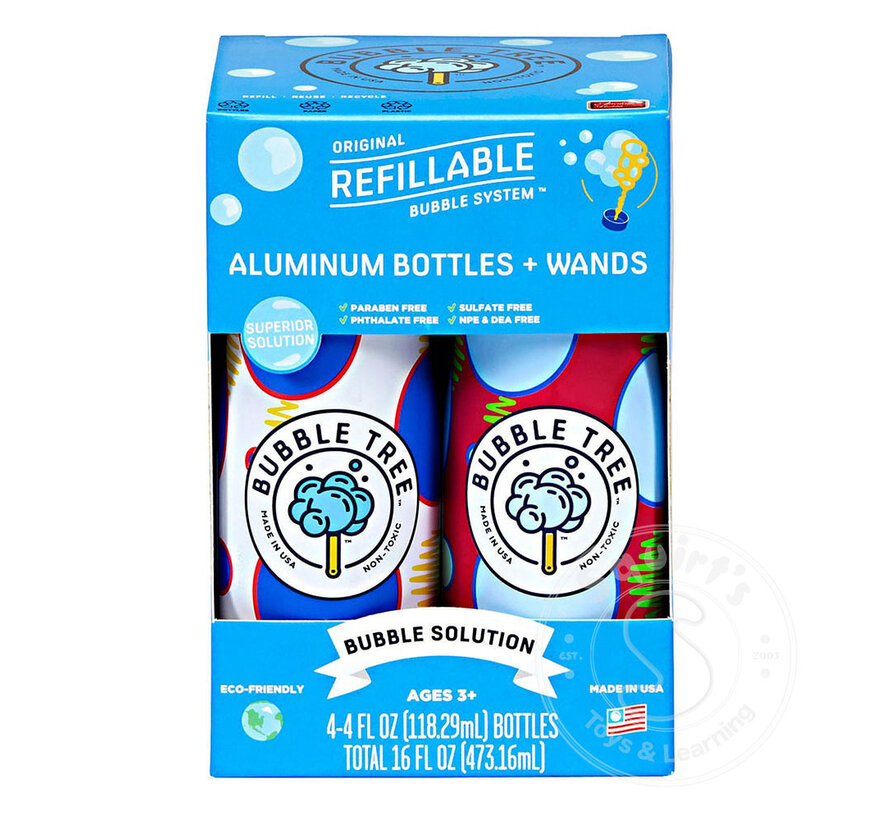Bubble Tree Refillable Bubble Solution 4oz Bubbles (2 pack)