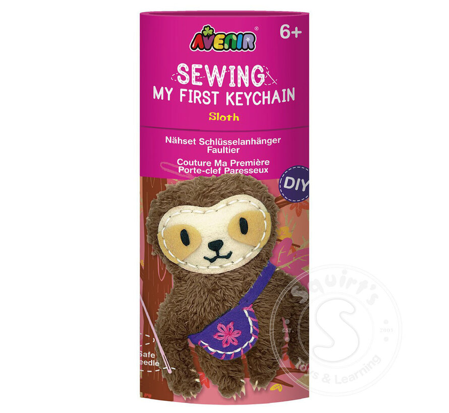 Sewing my First Keychain - Sloth