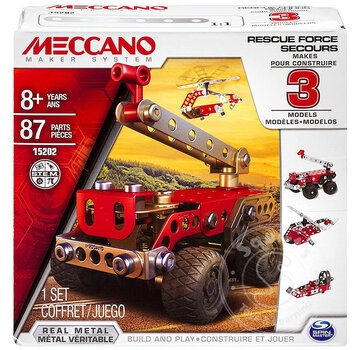 Meccano Meccano 3-in-1 Model Set Rescue Squad