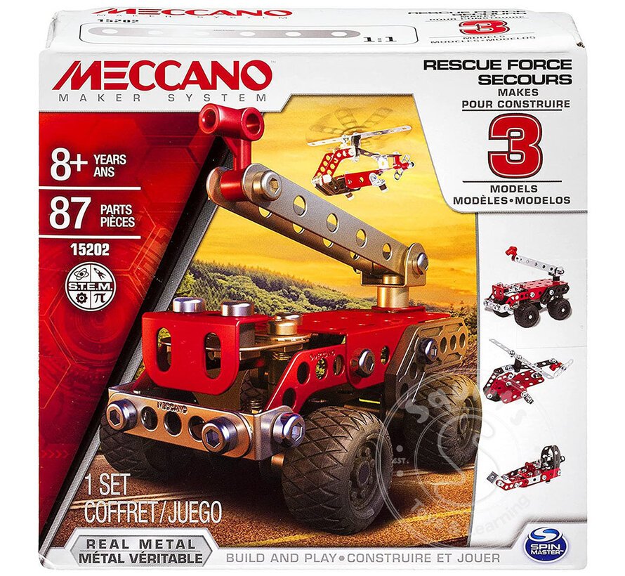 Meccano 3-in-1 Model Set Rescue Squad