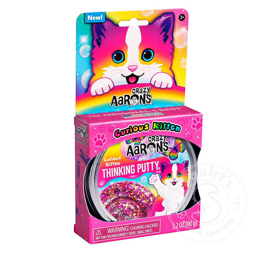 Crazy Aaron's Trendsetters Curious Kitten Thinking Putty