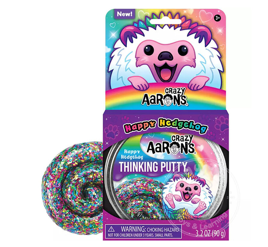 Crazy Aaron's Trendsetters Happy Hedgehog Thinking Putty