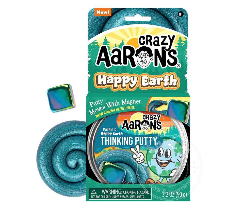 Crazy Aaron's Magnetic Storms Happy Earth Thinking Putty