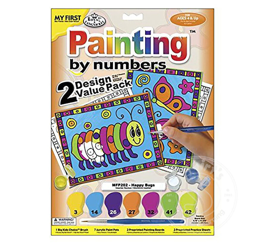 Royal & Langnickel My First Painting by Numbers Happy Bugs (2 Pack)