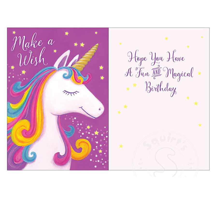 Unicorn Wish Card