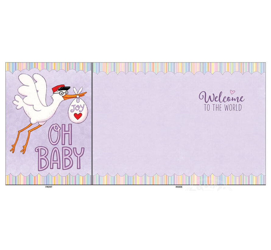 Stork Baby Card