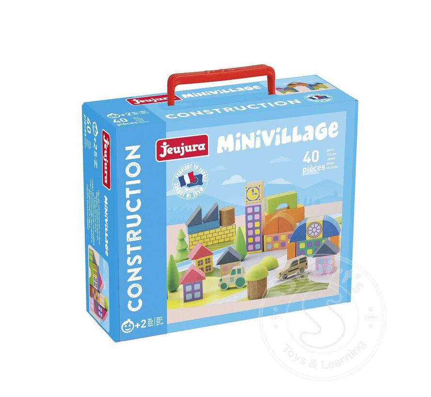 SALE - Construction Set Mini Village - 40 pcs