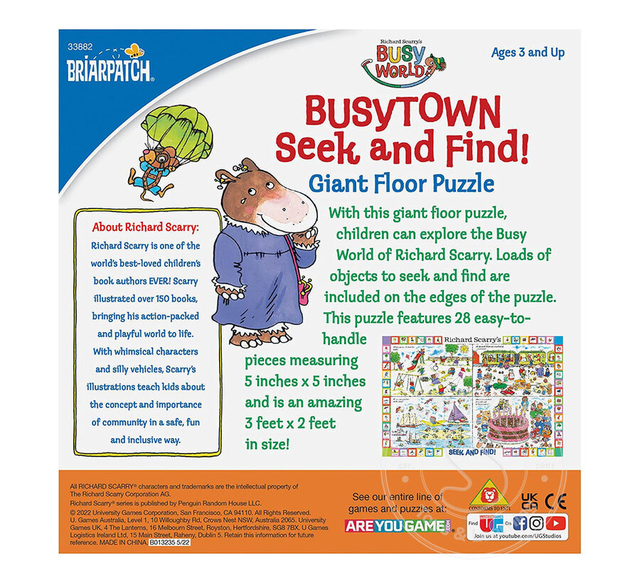 University Richard Scary's Busytown  Seek and Find Floor Puzzle 26pcs