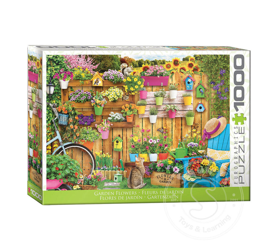 FINAL SALE Eurographics Garden Flowers Puzzle 1000pcs