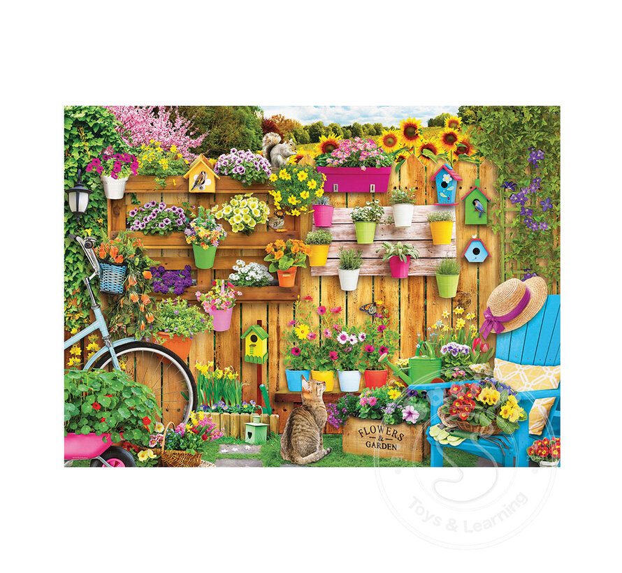 FINAL SALE Eurographics Garden Flowers Puzzle 1000pcs