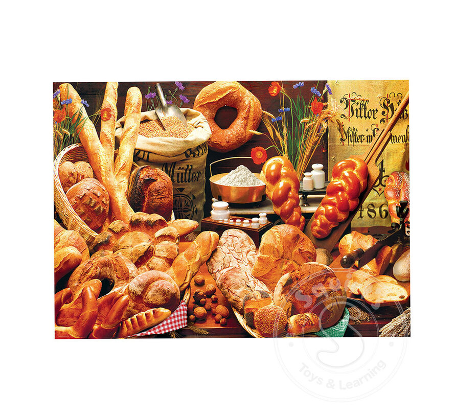 FINAL SALE Eurographics Bread Table Puzzle 1000pcs