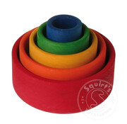 Grimm's FINAL SALE Grimm's Small Stacking Bowls (Outside Red)