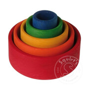 Grimm's Grimm's Small Stacking Bowls (Outside Red)