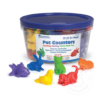 Learning Resources Pet Counters, set of 72
