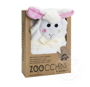 Zoocchini Lola Lamb Baby Hooded Towel (0-18M)