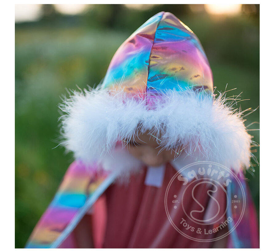 Great Pretenders Rainbow Princess Cape (Size 4-6)