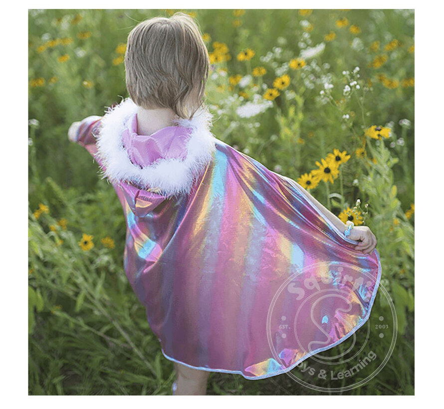 Great Pretenders Rainbow Princess Cape (Size 4-6)
