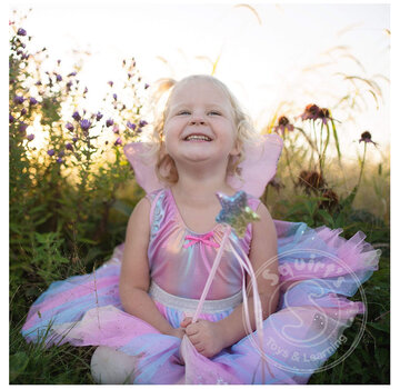 Great Pretenders Rainbow Sequins Skirt, Wand & Wings set (4-6)