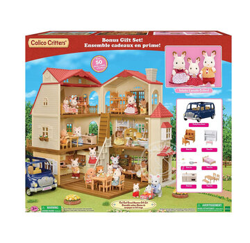 Calico Critters Calico Critters Red Roof Grand Mansion Gift Set