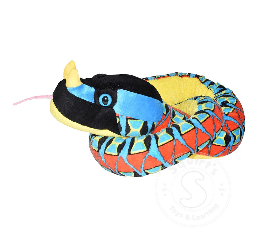 Wild Republic Big Head Rhino Viper Snake 54”