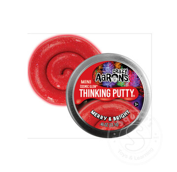 Crazy Aaron's Crazy Aaron's Mini Holiday Cosmic Glow Merry & Bright Thinking Putty