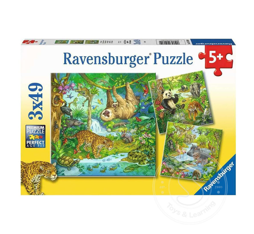 Ravensburger Jungle Fun 3 x 49pcs