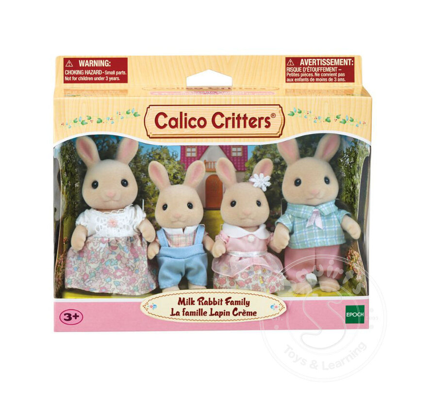 Calico Critters Milk Rabbit Family