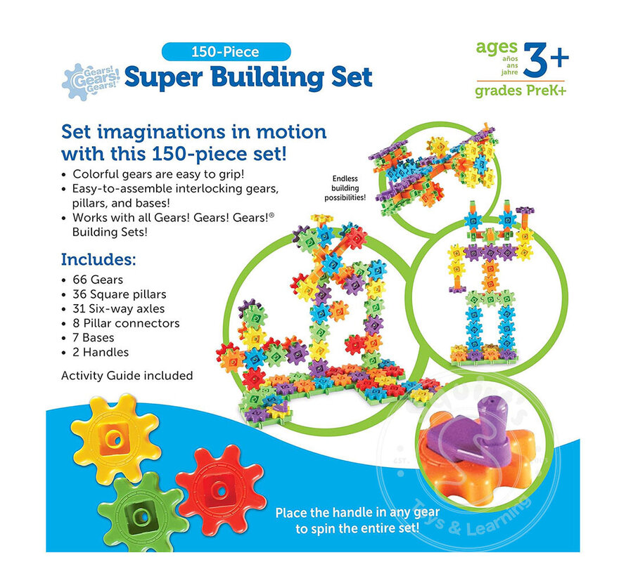 Super Set Gears! Gears! Gears! 150 Piece Set