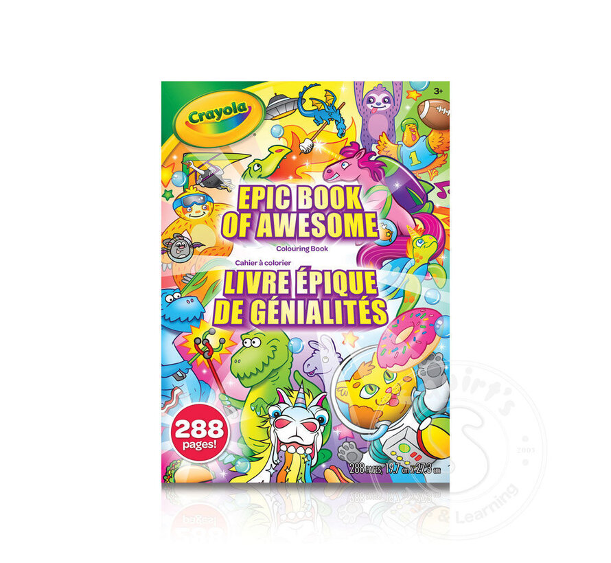 Crayola - Epic Book of Awesome- 288 Page Colouring Book